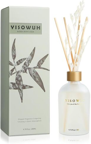 Reed Diffuser - Orange Blossom - 200ml Reed Diffuser Set with Essential Oils and 8 Reeds, Long-Lasting Fragrance for Home, Bathroom, Bedroom, Room, Decor in Saudi Arabia