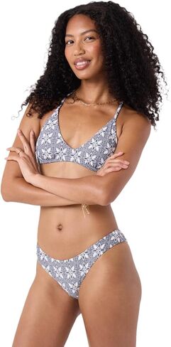 Roxy Women's Athletic Triangle Top & Cheeky Scoop Bottom Bikini Set – Quick-Dry, UPF 50+, Adjustable, Supportive in Kuwait