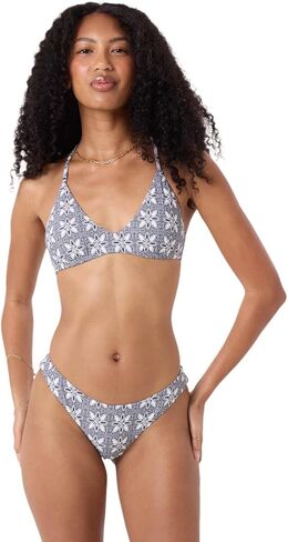 Roxy Women's Athletic Triangle Top & Cheeky Scoop Bottom Bikini Set – Quick-Dry, UPF 50+, Adjustable, Supportive in Kuwait