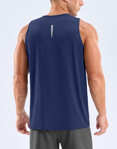 G Gradual Men's Workout Tank Tops Sleeveless Muscle Shirts Summer UPF 50+ Quick Dry Shirts for Men Athletic Running Gym(Dark Blue,2XL) in Saudi Arabia