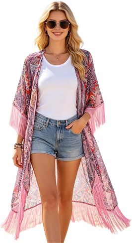 Women's Summer Elegant Beach Cover Up, V-Neck Swimsuit Coverup for Pool and Vacation in Kuwait