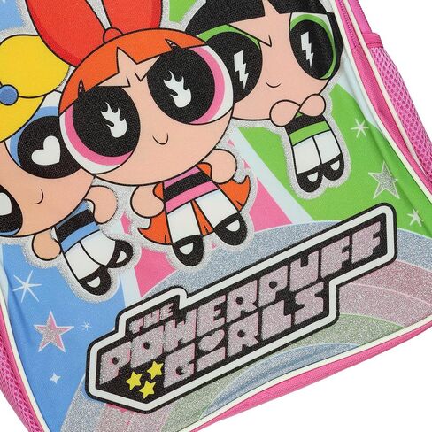 حقيبة ظهر Fast Forward The Powerpuff Girls Blossom Buttercup Bubbles مقاس 16 بوصة حقيبة كتب لامعة مع أشرطة مبطنة قابلة للتعديل in Kuwait