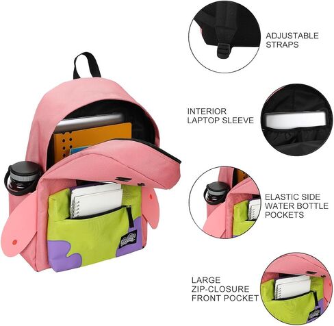 Bioworld Spongebob Squarepants Patrick Adult 17" Backpack in Kuwait