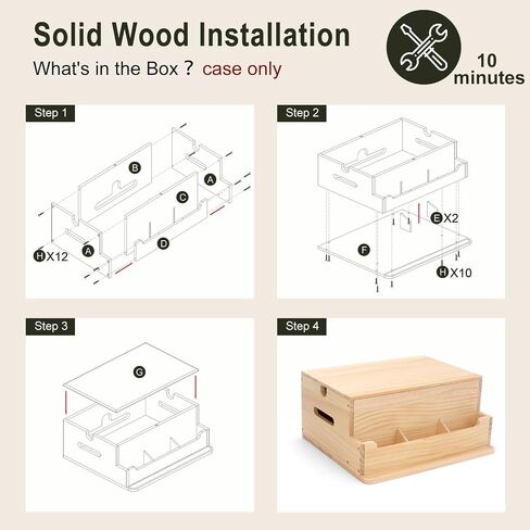 Wood CPAP Storage Box for Nightstand, Bedside CPAP Stand to Hide and Organize Your Machine, Travel CPAP Supplies Organizer for ResMed AirSense 11/10, Hose & Cable Management in Saudi Arabia