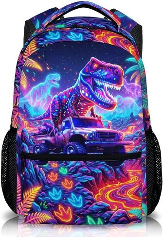 Kids Boys Backpack Dinosaur Backpacks for School Casual Travel, Cool Truck Bookbag for Kindergarten Preschool Primary in Saudi Arabia