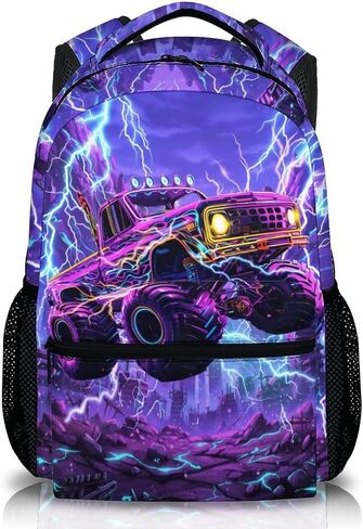Kids Boys Backpack Dinosaur Backpacks for School Casual Travel, Cool Truck Bookbag for Kindergarten Preschool Primary in Saudi Arabia