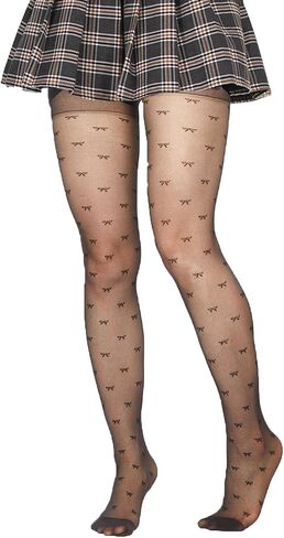 Benefeet Sox Womens Sheer Tights High Waist Sexy Lace Pantyhose Polka Dot Pattern Transparent Stockings in Kuwait