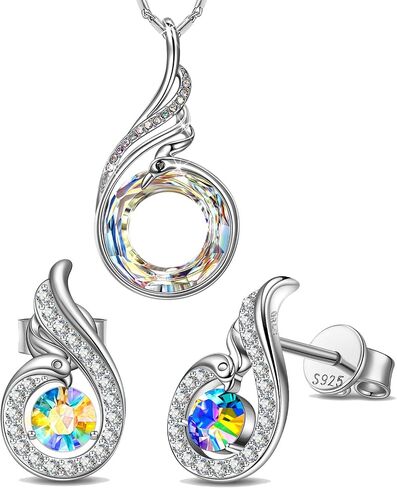 Kate Lynn Rising Phoenix Earrings Necklace Jewelry Set in Kuwait