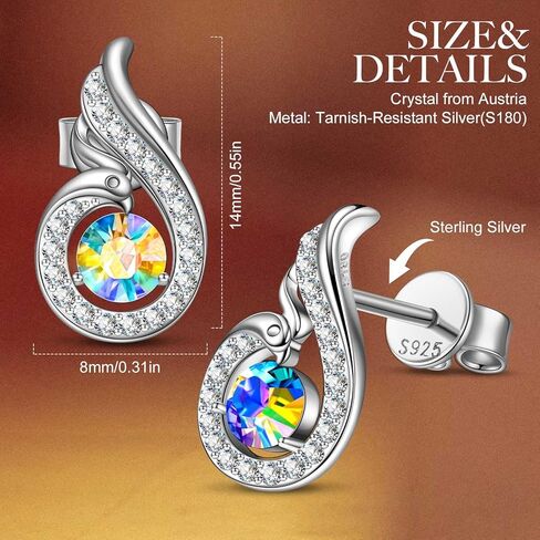 Kate Lynn Rising Phoenix Earrings Necklace Jewelry Set in Kuwait