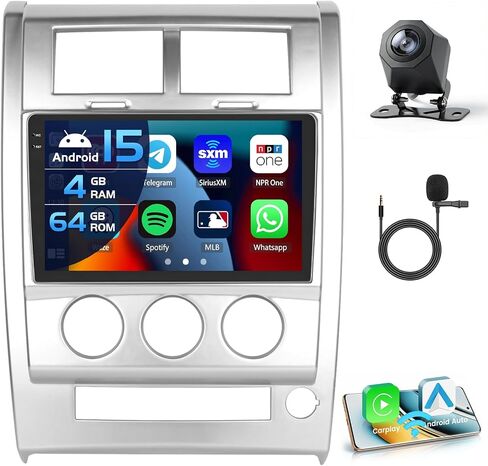 2+64G Android 13 CarPlay Car Stereo Radio for Jeep Liberty Arctic 2008-2013 (LHD), 10.1'' HD Touch Screen Compatible with Android Auto, AHD Backup Camera, Mirror Link, GPS, WiFi, FM RDS in Saudi Arabia