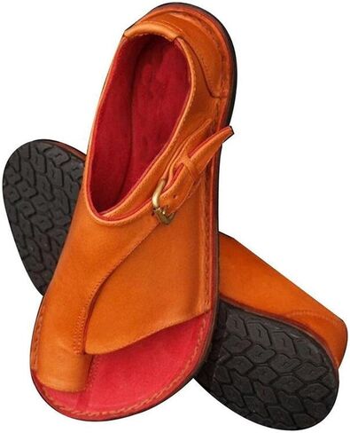 Comfy Split Toe Walking Sandals Bunion Corrector for Women Big Toe, Summer Outdoor Sandals for Women Bunion Relief in Kuwait