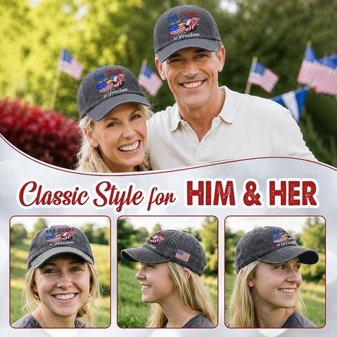 United States 250th Anniversary Hat - Adjustable Embroidered Eagles Hats for Men Women, 250 Anniversary USA Retro Washed Baseball Cap, 4th of July, Fathers Day, Patriotic for Dad, Grandpa, Husband in Kuwait