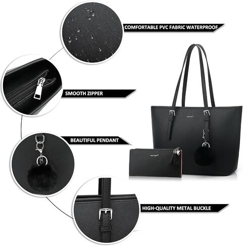 TANTOMI Tote Bags for Women, Handbags and Womens Purses Shoulder Purse Set for Travel Work in Saudi Arabia