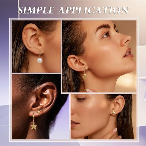 Gold Starfish Shell Earrings for Women 14K Gold Plated Beach Sea Summer Dangle Stud Earrings Cute Seashell Pearl Beachy Jewelry for Gifts in Saudi Arabia