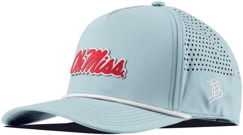 Branded Bills NCAA Ole Miss 5-Panel Ole Miss Crimson Script PVC Hat for Men | Baseball Cap in Kuwait