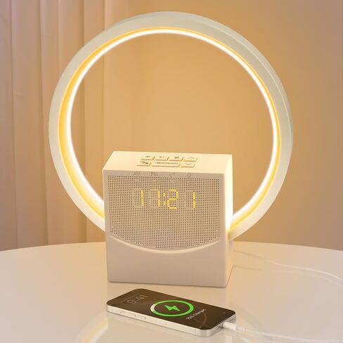 Sunrise Alarm Clock with White Noise Machine, 10 Soothing Sounds, Wake Up Light with Sleep Timer, 4-Level Touch Night Light, USB Port, Digital Alarm Clocks for Bedroom Heavy Sleepers Adults in Kuwait