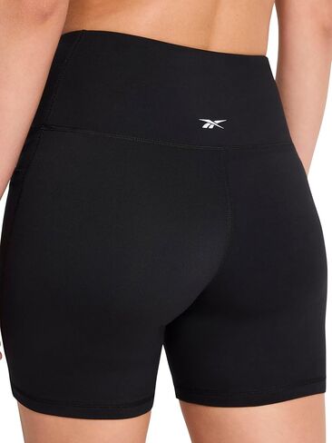 شورت دراجة Id Train Hr مقاس 6 بوصات من Reebok، مقاس نحيف، نسيج بولي متشابك خفيف الوزن، ماص للرطوبة in Kuwait