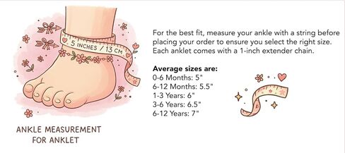 Tiny Heart Chain Anklet Kids Chain for Women Toddler Baby Infant Jewelry in Saudi Arabia
