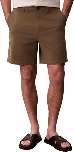 Calvin Klein Men's Straight Comfort Cotton 7" Chino Short in Kuwait