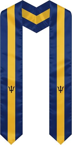 Barbados Graduation Sash Stole International Study Abroad Unisex Barbados Flag Graduation Scarf in Kuwait