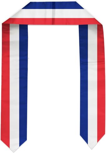 Flag Graduation Stole Sash, Flag Graduation Shawl Sash Stole Wraps Scarf For International Study Pride Women Men (France) in Saudi Arabia