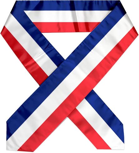 Flag Graduation Stole Sash, Flag Graduation Shawl Sash Stole Wraps Scarf For International Study Pride Women Men (France) in Saudi Arabia