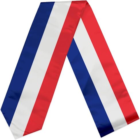 Flag Graduation Stole Sash, Flag Graduation Shawl Sash Stole Wraps Scarf For International Study Pride Women Men (France) in Saudi Arabia
