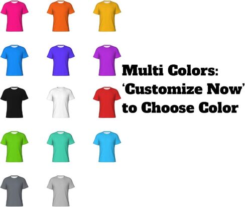 Custom T Shirts, 3D Customized T Shirts with Photo&Text, Design Your Personalized Shirt for Men, Women, Kids Multicolor in Saudi Arabia