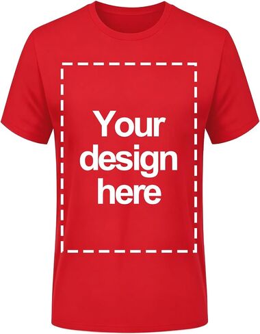 Custom T Shirts for Men Women, Personalized Shirt with Image, Text or Logo, Customized T-Shirts Design Your Own in Saudi Arabia