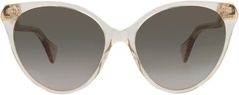 Gucci Cat Eye Bio Acetate Sunglasses for Women, Luxury Designer Eyewear with Crystal Frame and Gradient Gray Lenses in Kuwait