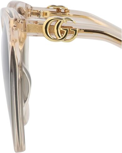 Gucci Cat Eye Bio Acetate Sunglasses for Women, Luxury Designer Eyewear with Crystal Frame and Gradient Gray Lenses in Kuwait