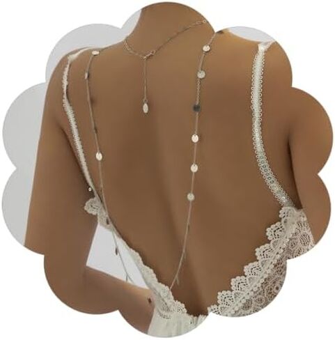 حجر الراين سلسلة الظهر قلادة للنساء الزفاف الزفاف مثير حجر الراين خلفية سلسلة الخصر البطن سلاسل الجسم العصرية سلاسل المجوهرات in Kuwait