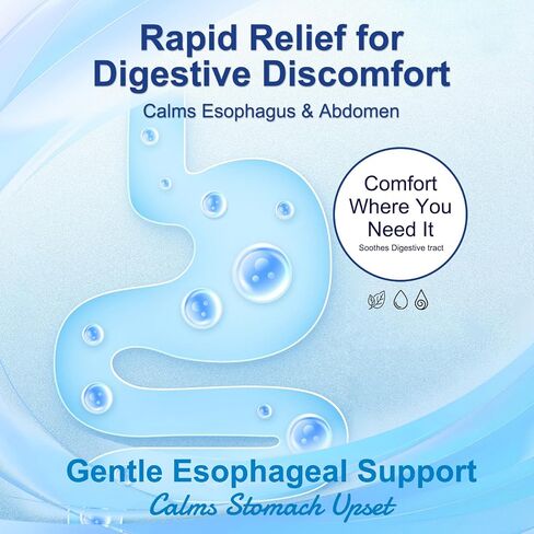 Nano Esophageal Relief Drops - Containing Slippery Elm Bark, Zinc, L-Carnosine, L-Glutamine & Aloe Extract - Non-GMO, Dairy-Free - Soothes Digestive Discomfort, Supports Healthy Throat & Stomach in Saudi Arabia