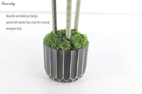 Artificial Plants Indoor - 4ft Artificial Dracaena Tree - Fake Tree Realistic Fake Indoor Plant with Zero Maintenance Leaves - Faux Plants Indoor for Home Decor, Large Artificial Plants Indoor in Saudi Arabia