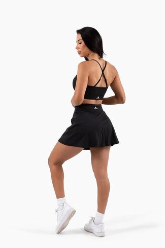 حمالة صدر رياضية Luna X Crossback، دعم متوسط، وسادات قابلة للإزالة، ماصة للرطوبة، صالة الألعاب الرياضية، اليوغا، والجري، أسود in Kuwait