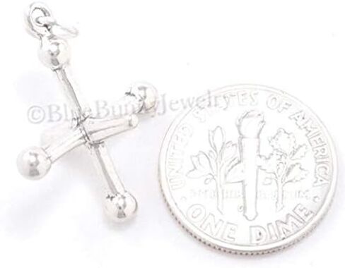 TOY JACK Charm Pendant Jacks JAX GAME 3D .925 Solid Sterling Silver Vintage game in Saudi Arabia