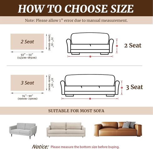 Stretch Couch Cover for 2 Cushion Loveseat Sofa, Fits 57 x 72 Inch, Jacquard Waffle Fabric Slipcover, Washable Pet Friendly Furniture Protector with Elastic Bottom, Wine Red, 2 Seats in Saudi Arabia