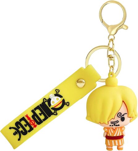 ACZHHZC OP Anime Cartoon Keychains, Cute Mini Figure Keychains, Fun Backpack Keyring Accessories Gifts for Men in Saudi Arabia