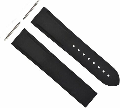 حزام غواص مطاطي 20-22 مم من Ewatchparts متوافق مع مشبك أوميغا ساماستر بلانيت أوشن المشبك المنحني #45Dp in Kuwait
