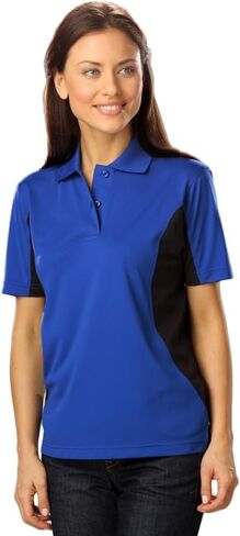 Blue Generation BG6226 - Ladies SNAG Resist Wicking Colorblock Polo (XL, Royal with Black) in Saudi Arabia