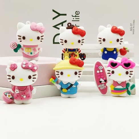 Anime 6Pc Figure, Cute Cake Decoration Character Model Collectable Figure Creative Gift for Fans in Saudi Arabia