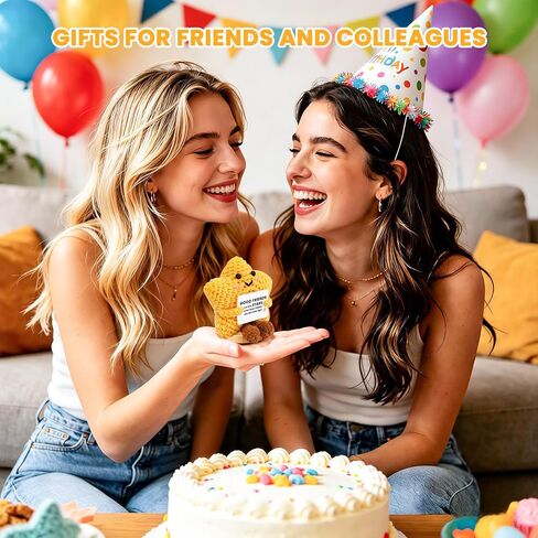 Friendship Gifts for Women –“Good Friends are Like Stars" Sentimental Keepsake, Fun Star Crochet Designs，Funny Friendship Gift，Best Friend Birthday Gift for Women (Yellow, Star) in Saudi Arabia