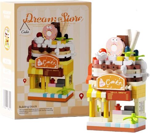Hand-Painted Miniature Cake Shop Collectible Figurine, Detailed Resin Bakery Display Model with Stable Base for Home Decor & Shelf Decoration in Kuwait