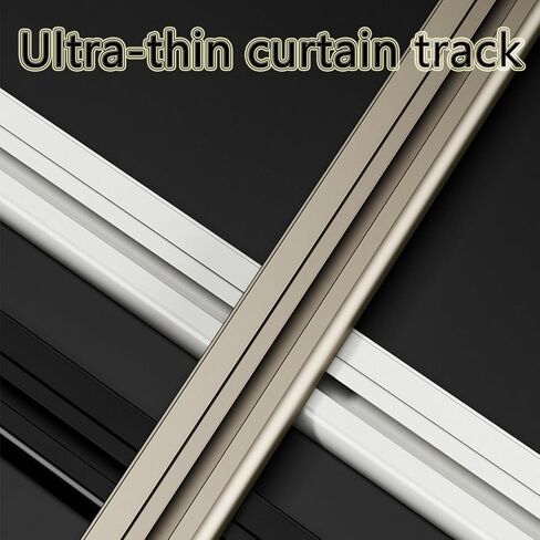 HeavyDuty Black Ceiling Mount Curtain Track 6m (19.7ft) Room Divider for Living Room & Bedroom Durable Curtain Rails for Easy Installation and Smooth Operation in Saudi Arabia