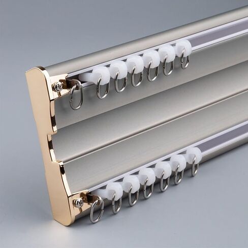 Heavy Duty Aluminum Double Ceiling Curtain Track Kit Customizable 15m Ideal for Living Room Bathroom Bedroom and Partitioning Solutions in Saudi Arabia