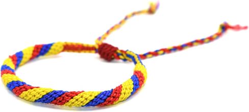 سوار علم كولومبيا - Pulsera Bandera de Columbia - سوار الفخر الكولومبي - مجوهرات صفراء وحمراء وزرقاء قابلة للتعديل للرجال والنساء - صناعة يدوية - تذكار وهدايا للسفر in Kuwait