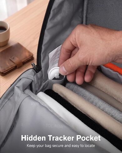 Tolaccea Travel Backpack 30L Laptop Carry On TSA Approved for Commute Trips | 100% RPET Recycled Fabric | EVA-cushioned Laptop Protection | TSA 180° Lay-flat Opening | Reinforced Stability Base Panel in Saudi Arabia