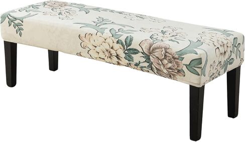 HAOYONG Dining Bench Cover, Stretch Washable Long Bench Seat Covers Jacaquard Rectangle Dining Table Bench Slipover for Dining Room, Bedroom, Living Room, Kitchen in Saudi Arabia