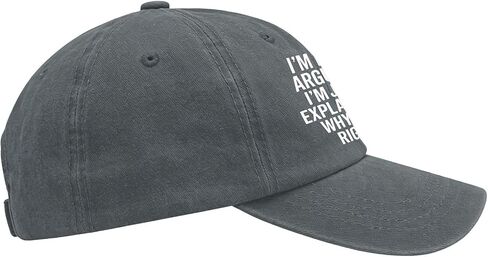 Not Arguing I'm Just Explaining Why I'm Right Hat for Womens Stylish Washed in Kuwait