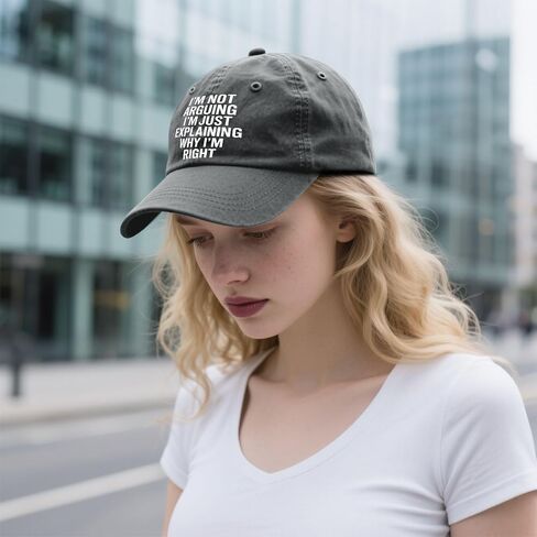Not Arguing I'm Just Explaining Why I'm Right Hat for Womens Stylish Washed in Kuwait